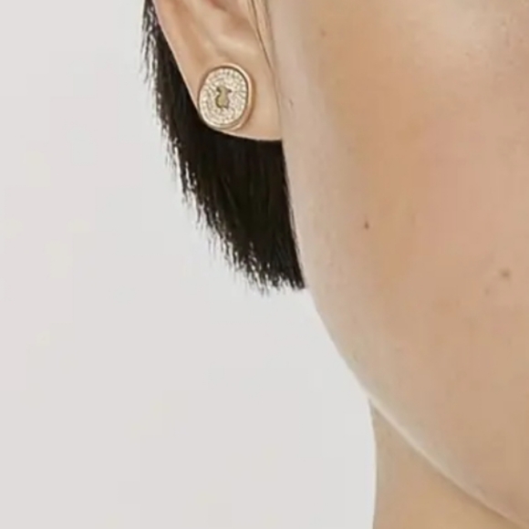 TOUS Pave Beary Cute Earrings NWT - Picture 3 of 3